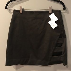 Cut Out Mini Skirt