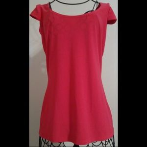 Joseph Ribkoff Blouse Cap Sleeves Cross Back NWT