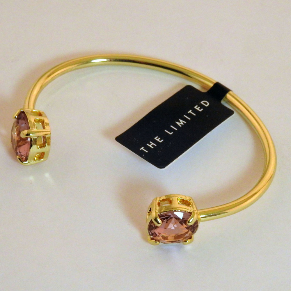 NWT Gold with pink stone bracelet.  LTDB94 - Picture 6 of 7