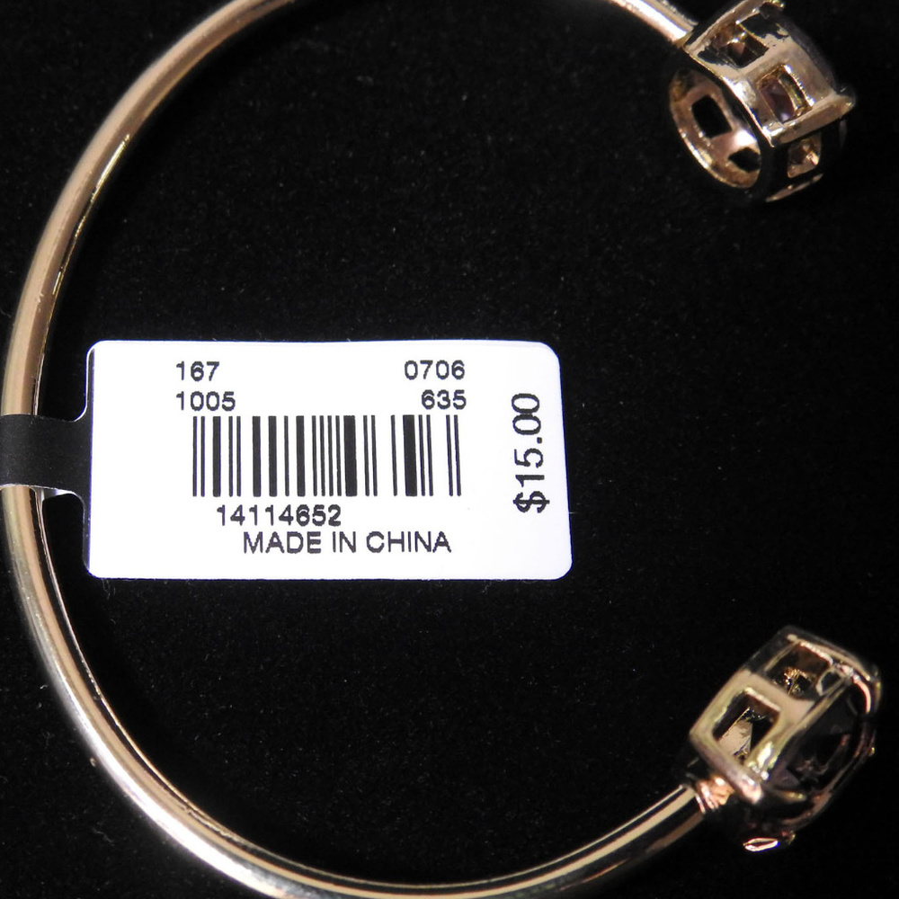 NWT Gold with pink stone bracelet.  LTDB94 - Picture 2 of 7