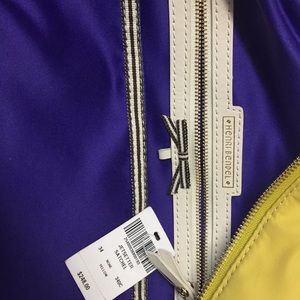 Henri Bendel Yellow Nylon Shoulder Tote