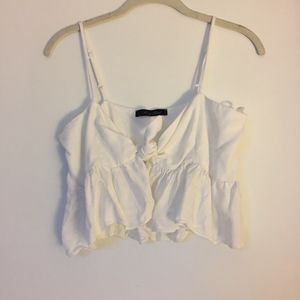 White Crop Top