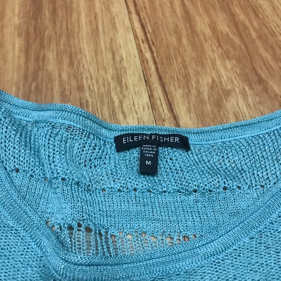 Eileen Fisher Asymmetrical Striped Knit Sweater - Picture 3 of 7