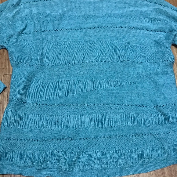 Eileen Fisher Asymmetrical Striped Knit Sweater - Picture 6 of 7