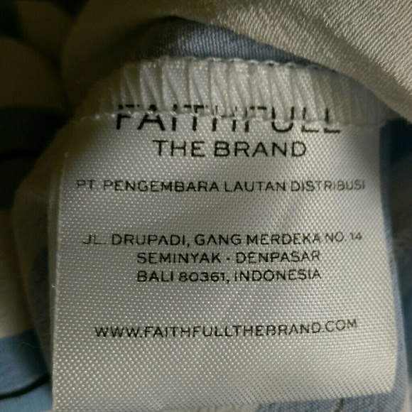 FAITHFULL THE BRAND blue striped romper - Picture 7 of 8