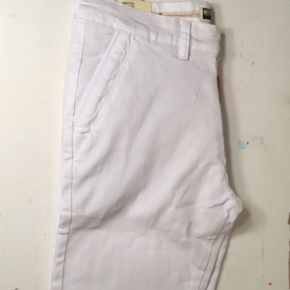 Motor Casual Men’s White Slim Fit