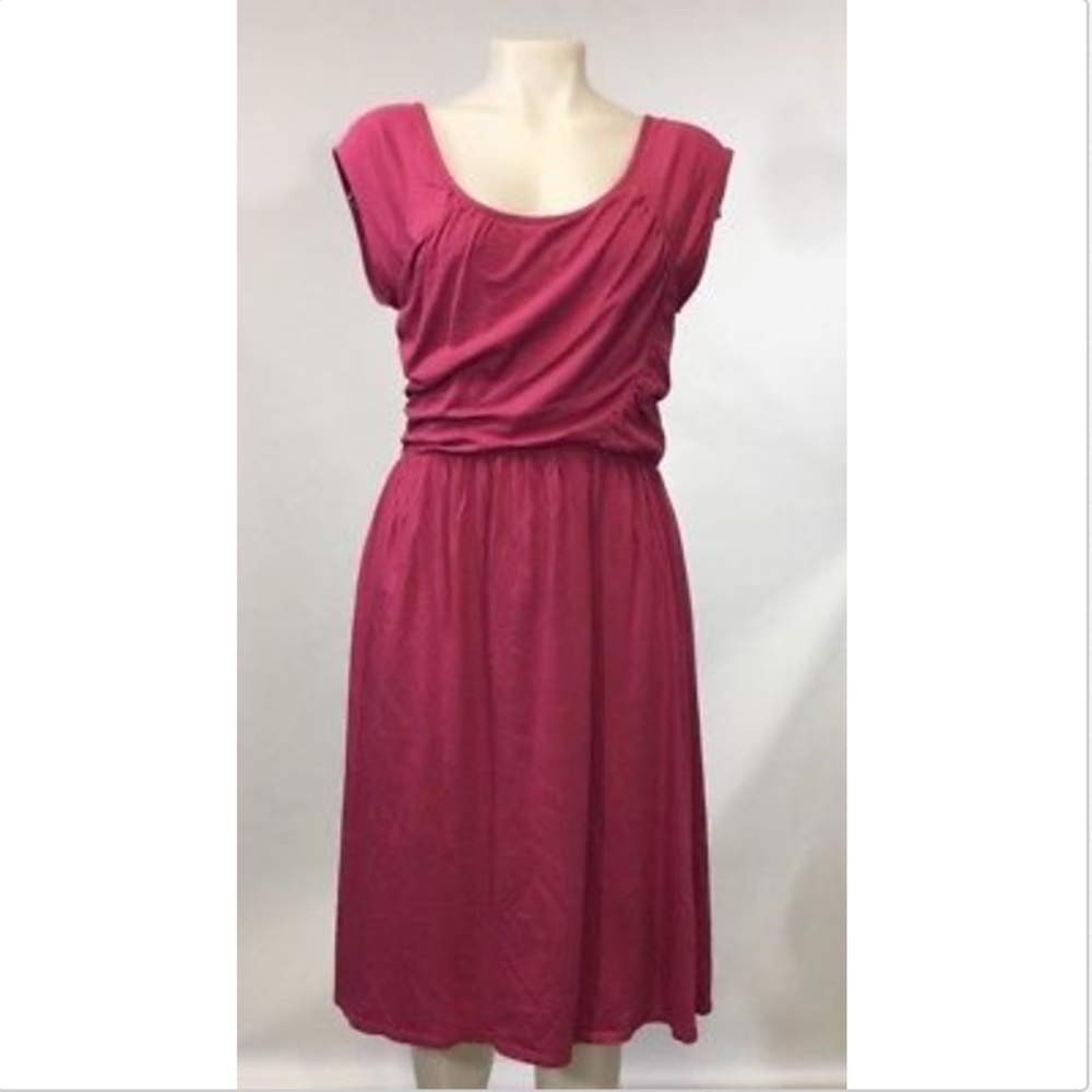 Garnet Hill Size 8 Pink Dress Sleeveless Jersey