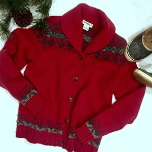 Eddie Bauer lambswool Fair Isle Sweater