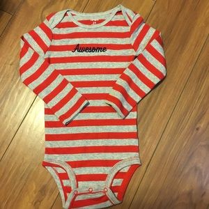 NWOT-Boy's Striped Onesie