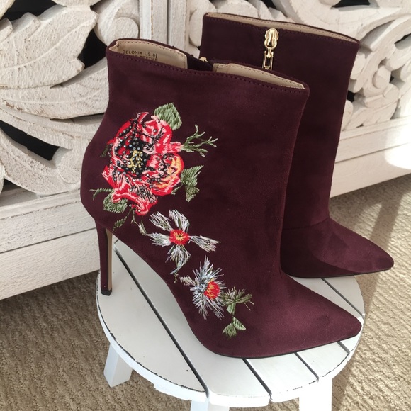 Bebe Embroidered Booties - Picture 2 of 3