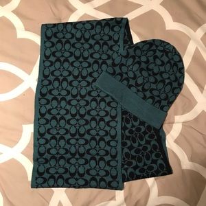 Coach scarf and beanie