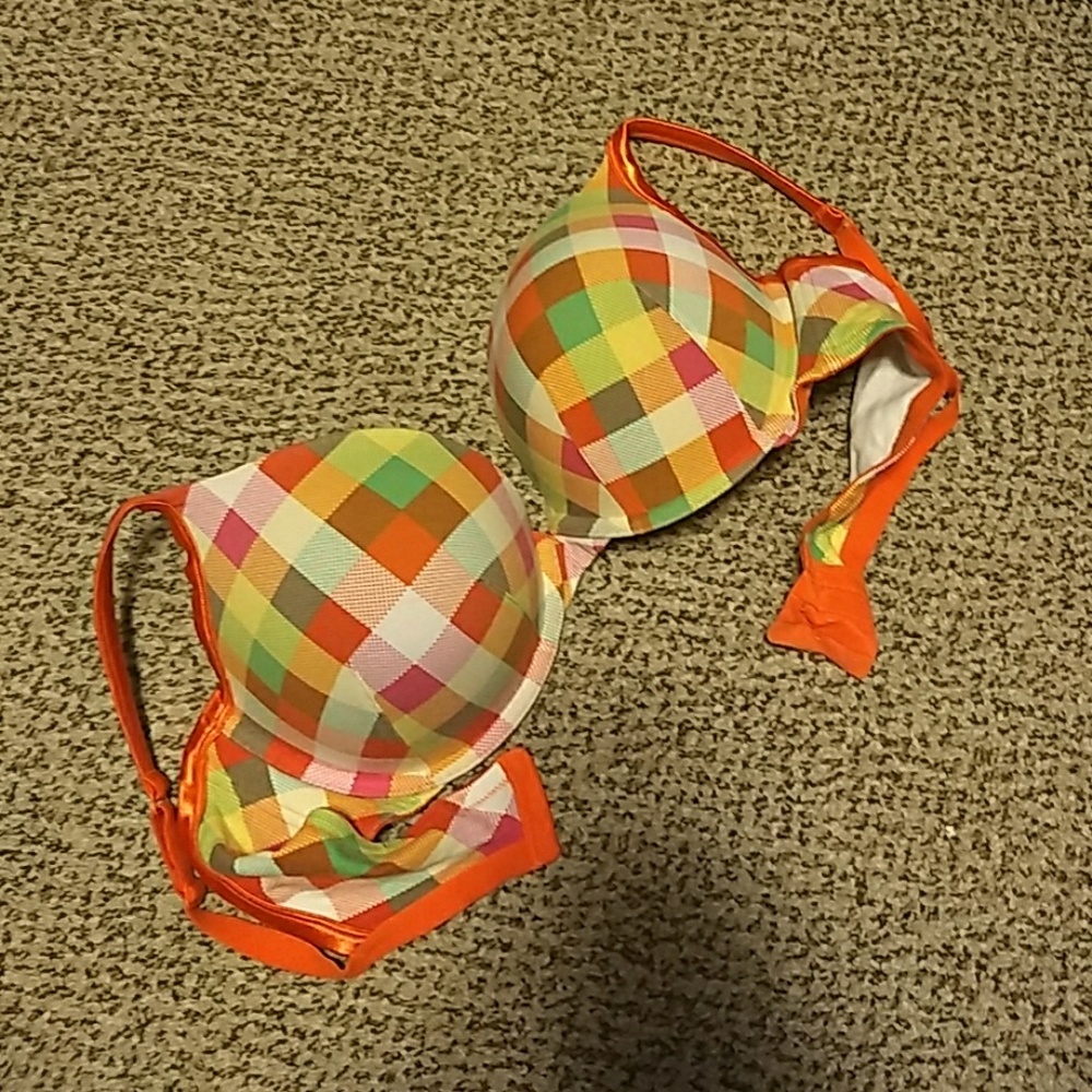 Plaid Cacique Bra