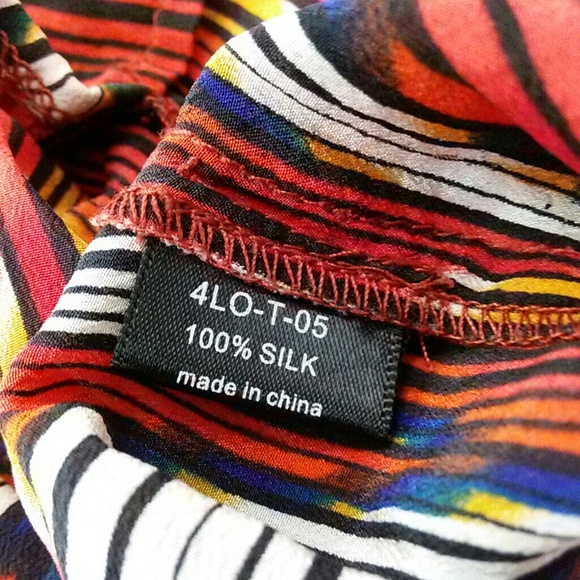 Olivaceous Tribal Silk Dressy Tank Top Cami - Picture 3 of 3