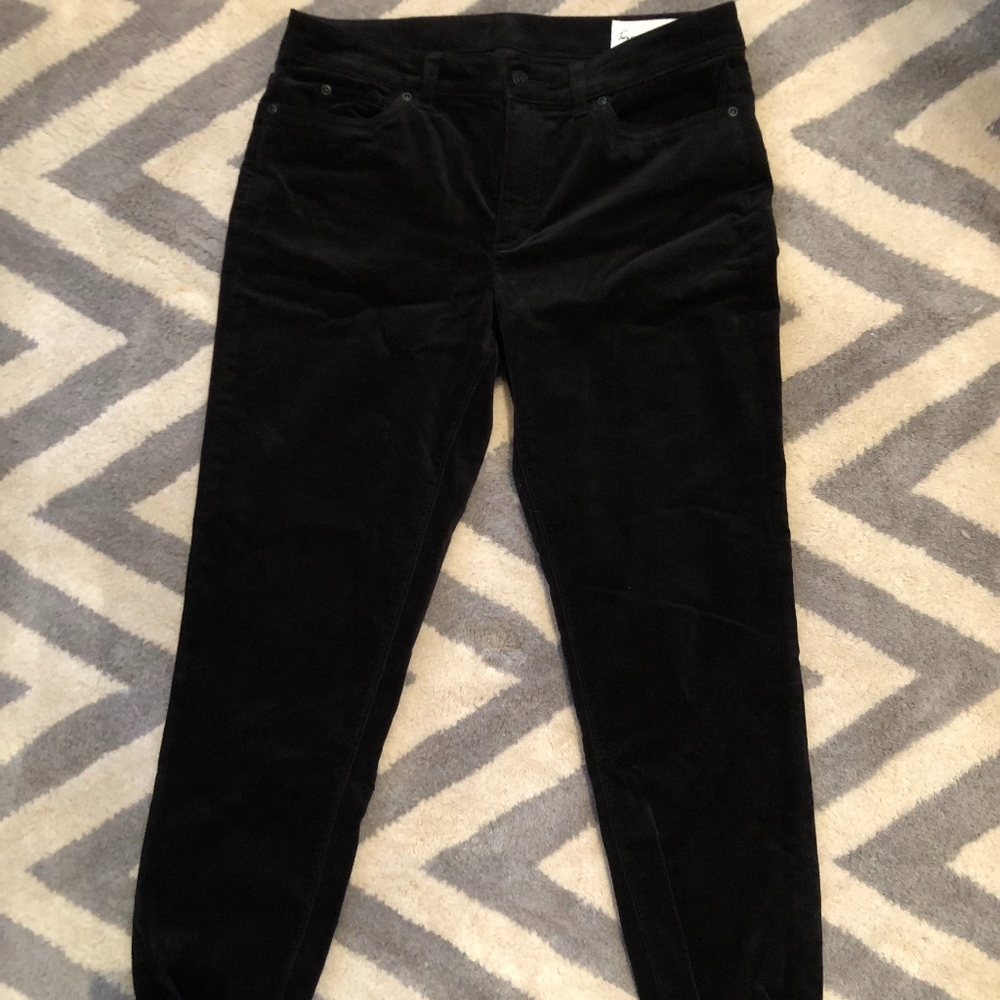 Two by Vince Camuto Black Velvet Pants
