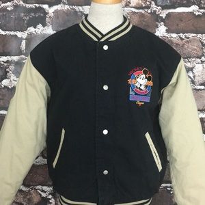 Disney Mens Varsity Jacket Coat Mickey 