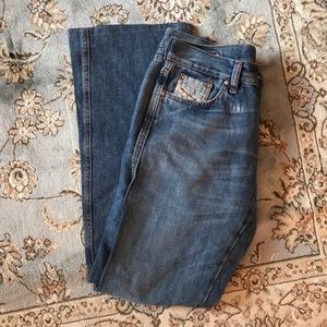 Diesel distressed denim bootleg jeans size 29
