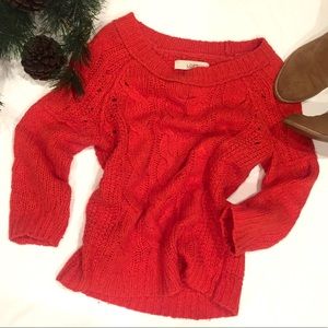 Beautiful Red-orange wool blend sweater
