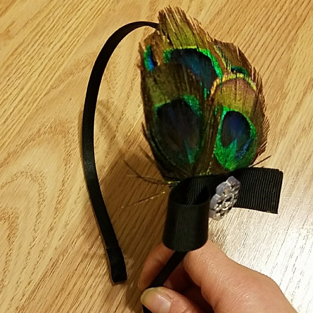 Peacock Feather Headband