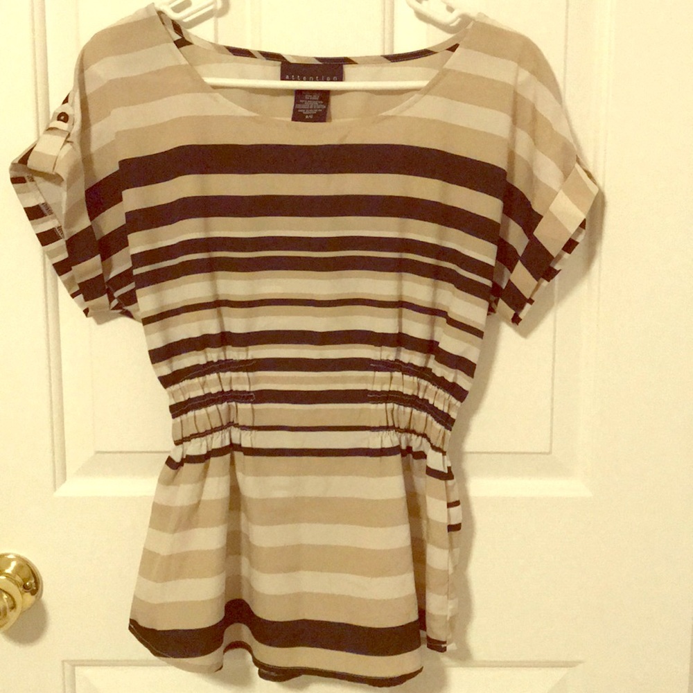 Cute cinch waist blouse