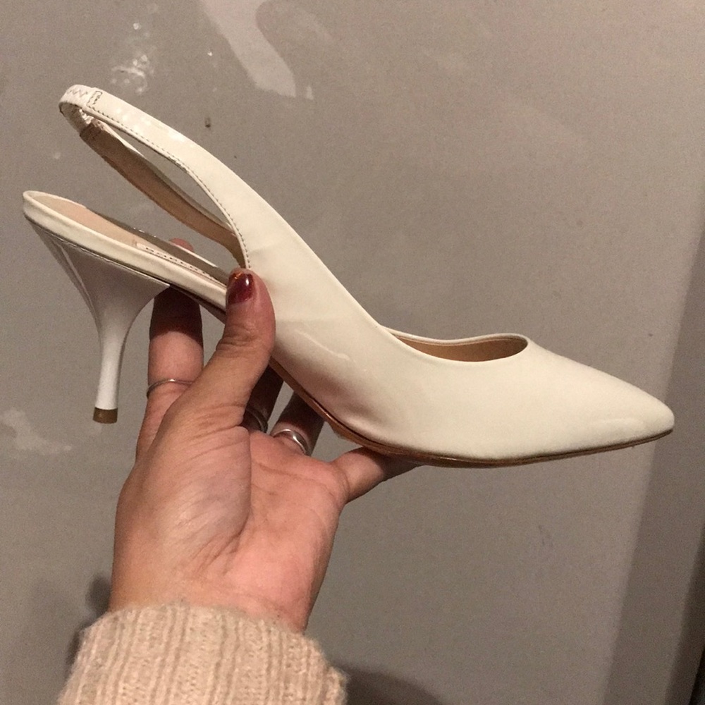 Brand new white Roberto Festa slip on shoe