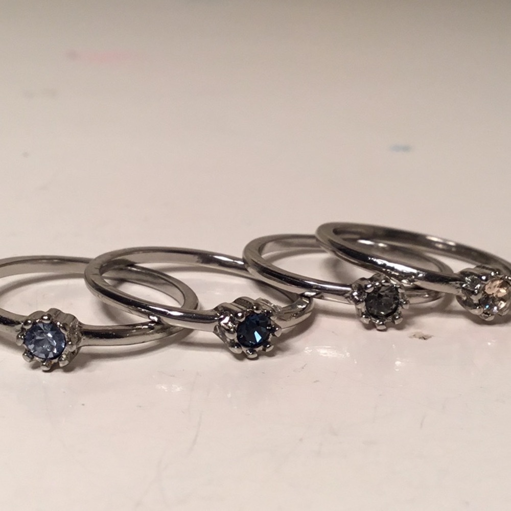 Old Navy 4 set rings