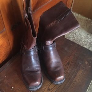Pair of Vintage fry harness boots
