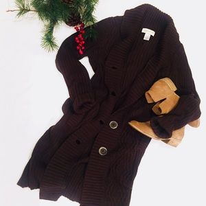 Chocolate Brown Oversized Sweater Winter Sweater