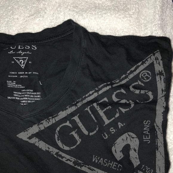 Black V neck Tee - Picture 1 of 2