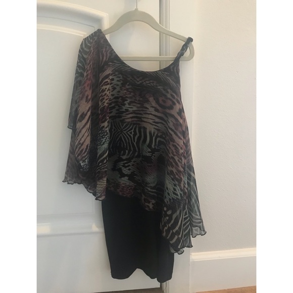 Elisa B chiffon dress - Picture 1 of 4