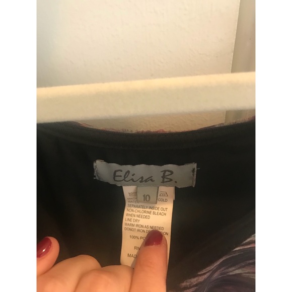 Elisa B chiffon dress - Picture 4 of 4