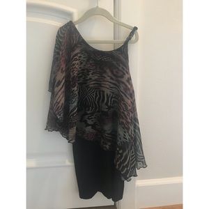 Elisa B chiffon dress