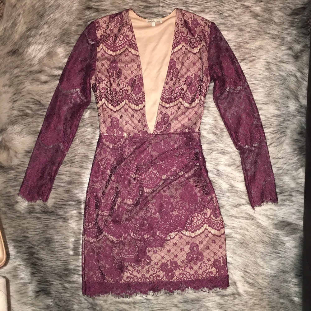 Plunging bodycon dress