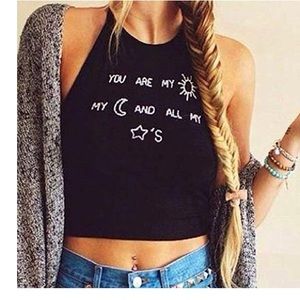 Women Sleeveless Halter Backless Crop Top💜