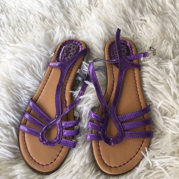 girls purple sandals