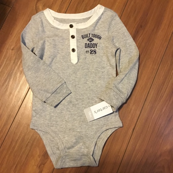 NWT-Boy's Long Sleeve Onesie - Picture 1 of 2