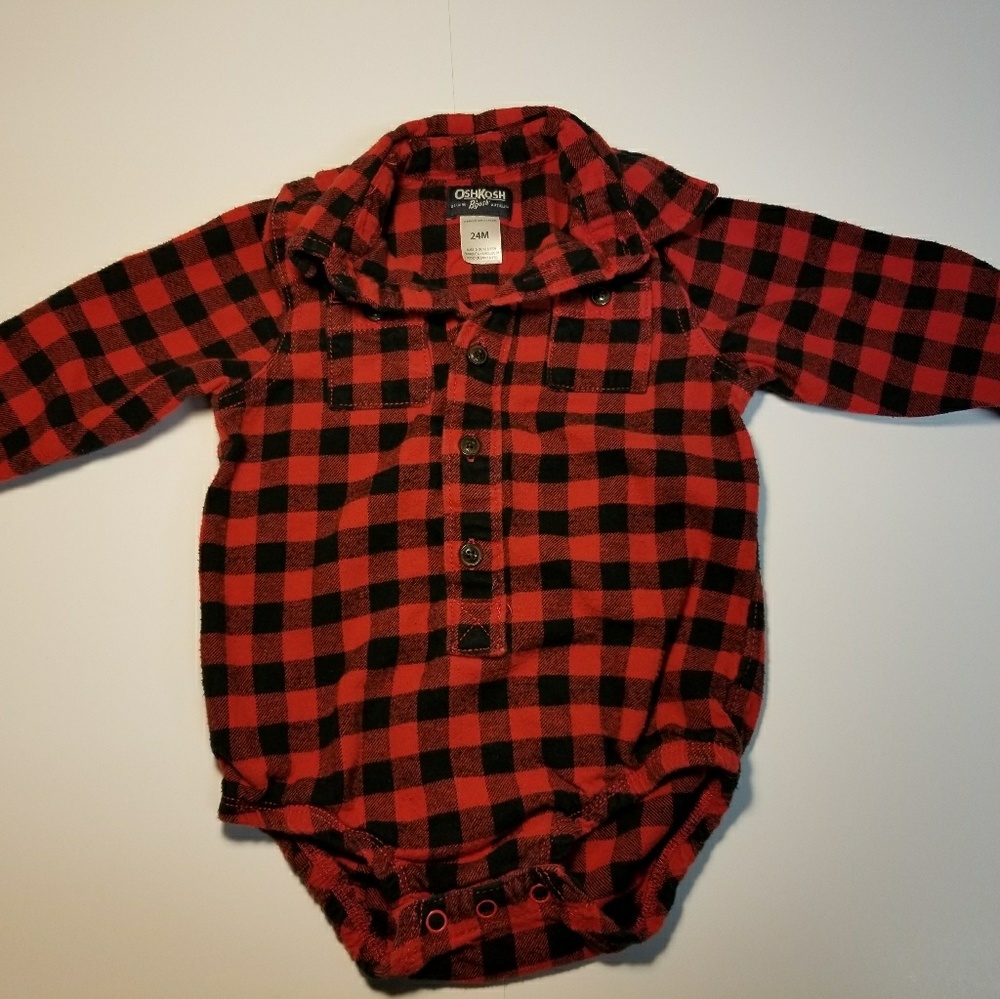 Osh Kosh Flannel Onesie