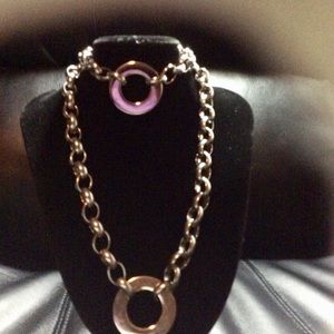 2-Pc Fashion Stainless Steel Silver-tone Jewelry