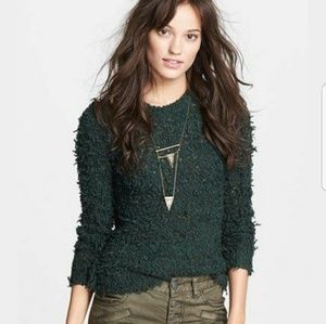Free People Polar Bear Shaggy Pullover Sweater