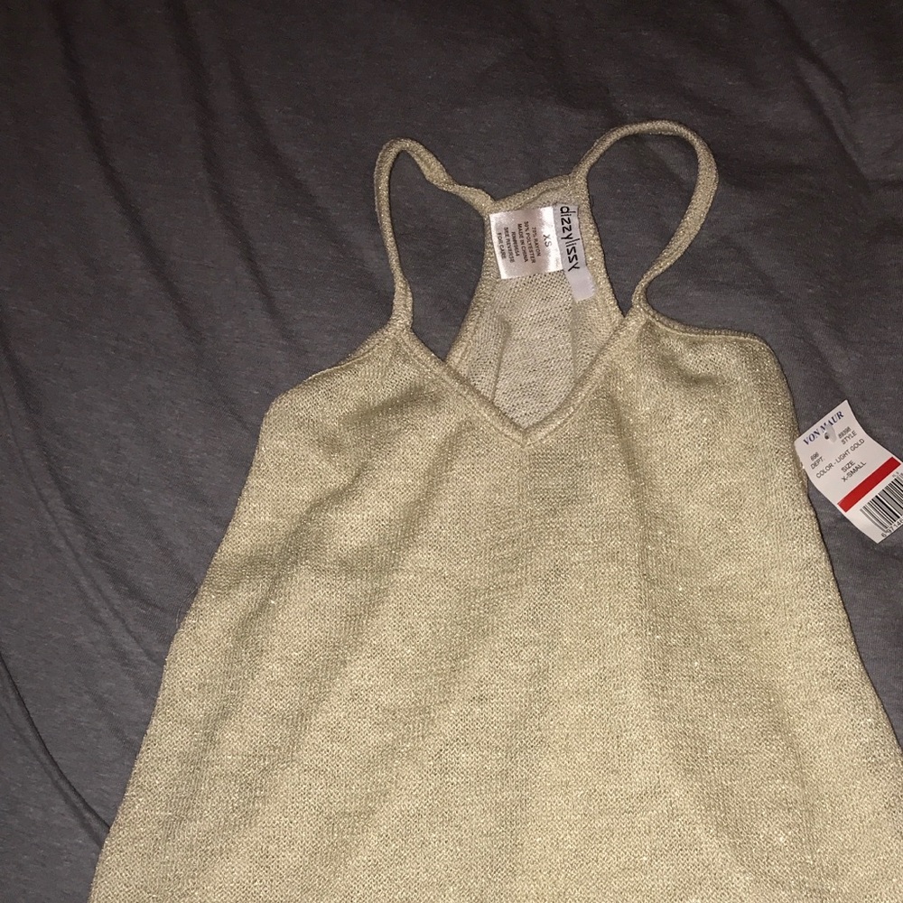 Gold sheer top. NWT