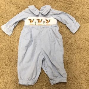 Smocked Duck Corduroy Outfit Size 3 Month