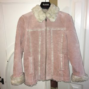 Wilson’s Leather Kids Pink Suede Jacket