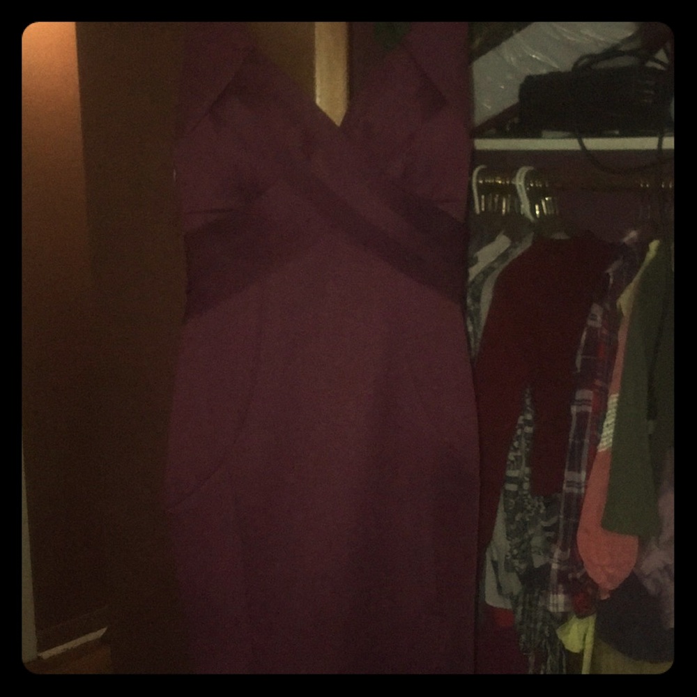 Maroon bodycon formal dress