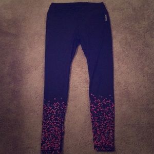 Reebok Geometric Full-Length Leggings - Size M