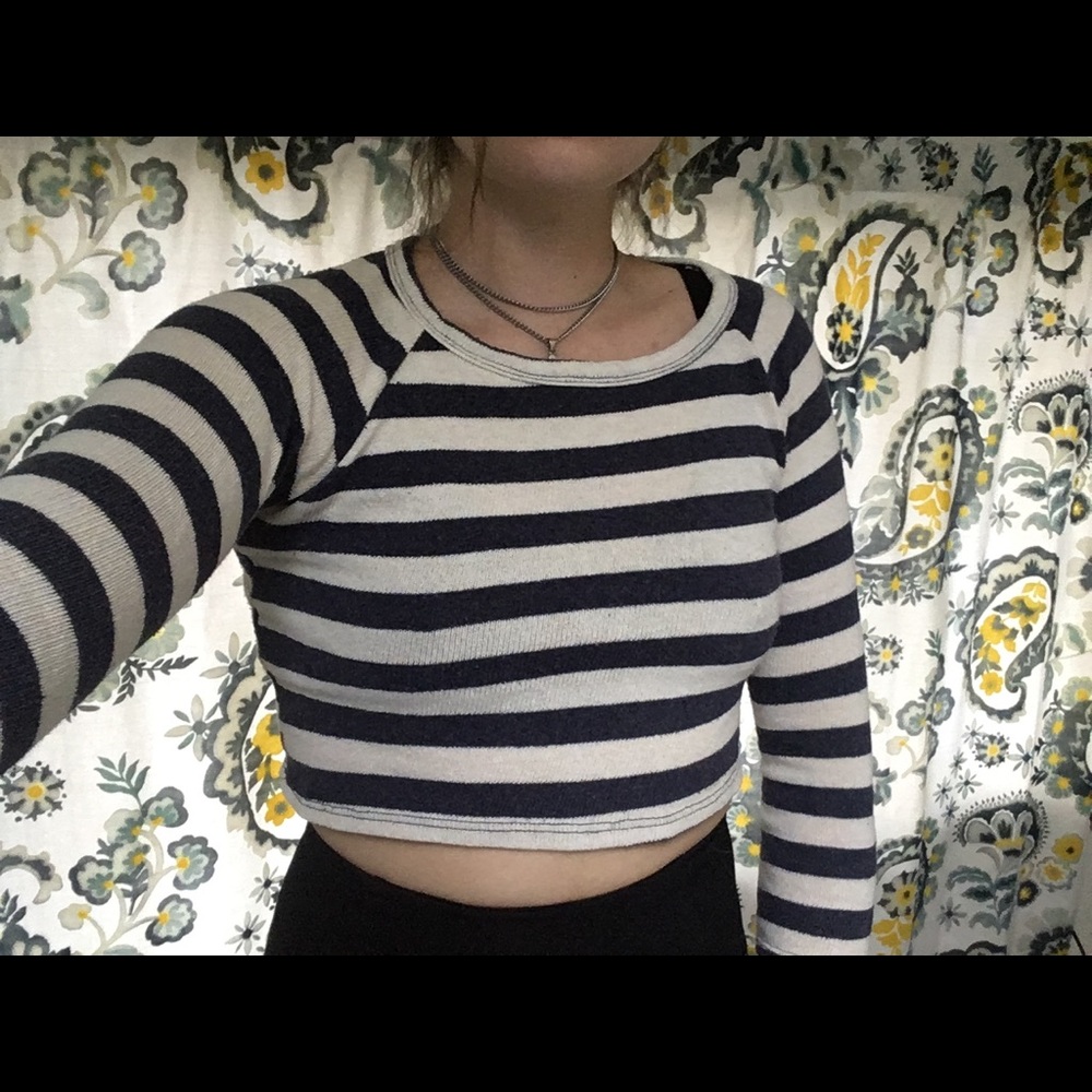 Urban Outfitters cropped striped sweater