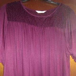 Wine blouse