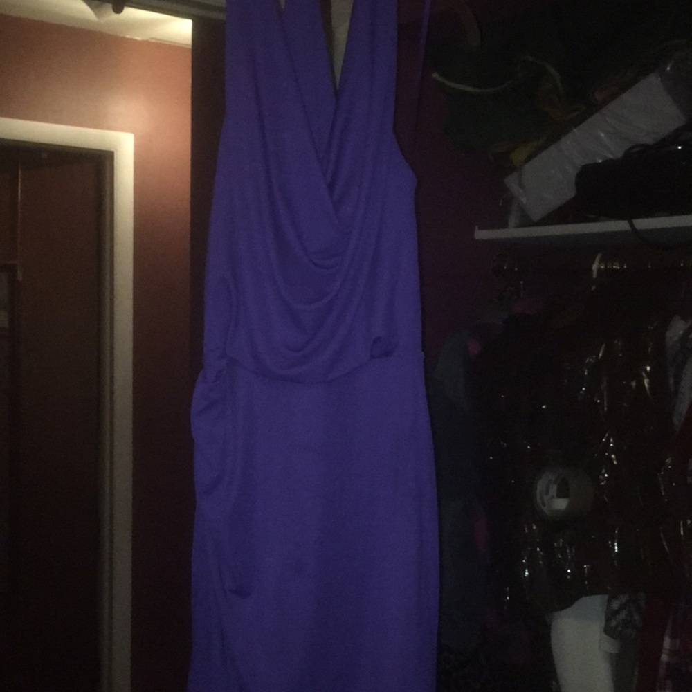 Purple BCBGMaxazaria cocktail dress