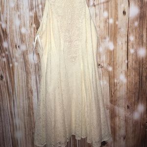 Cream/ivory halter neck dress
