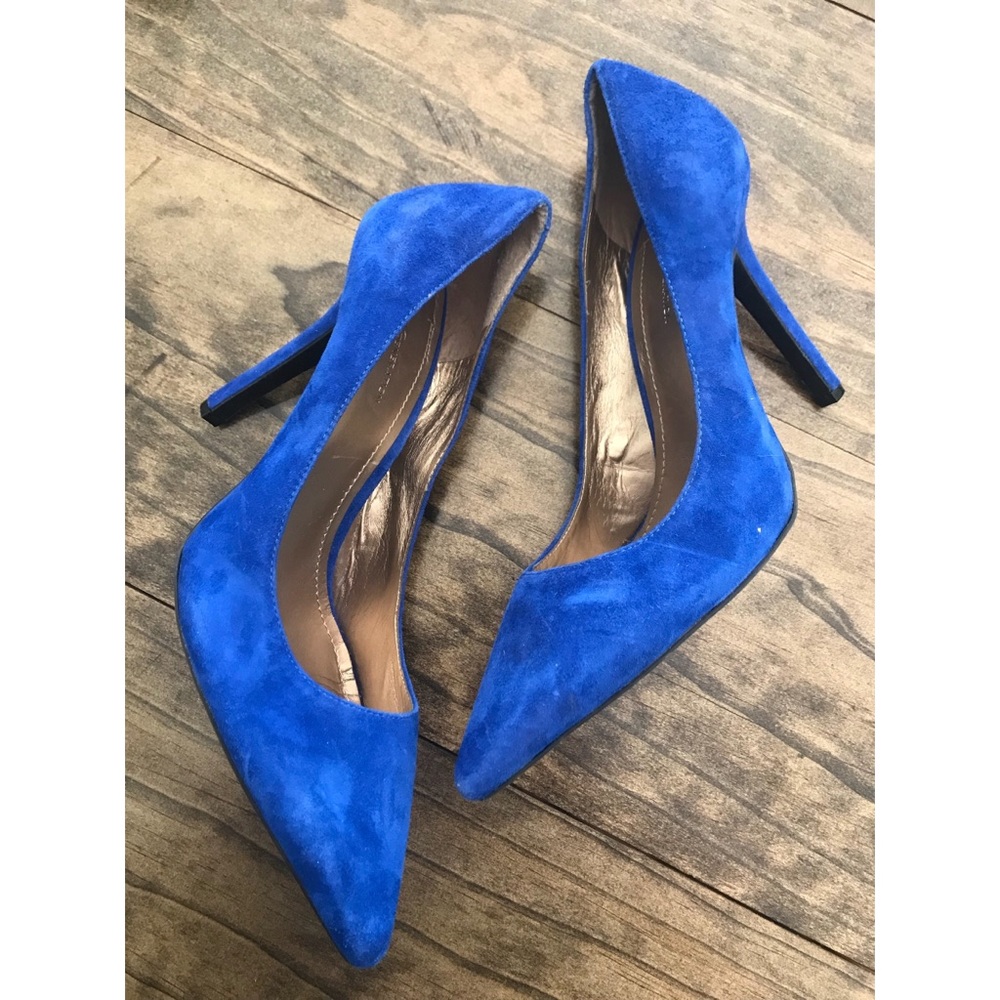 Blue Suede BCBG Heels