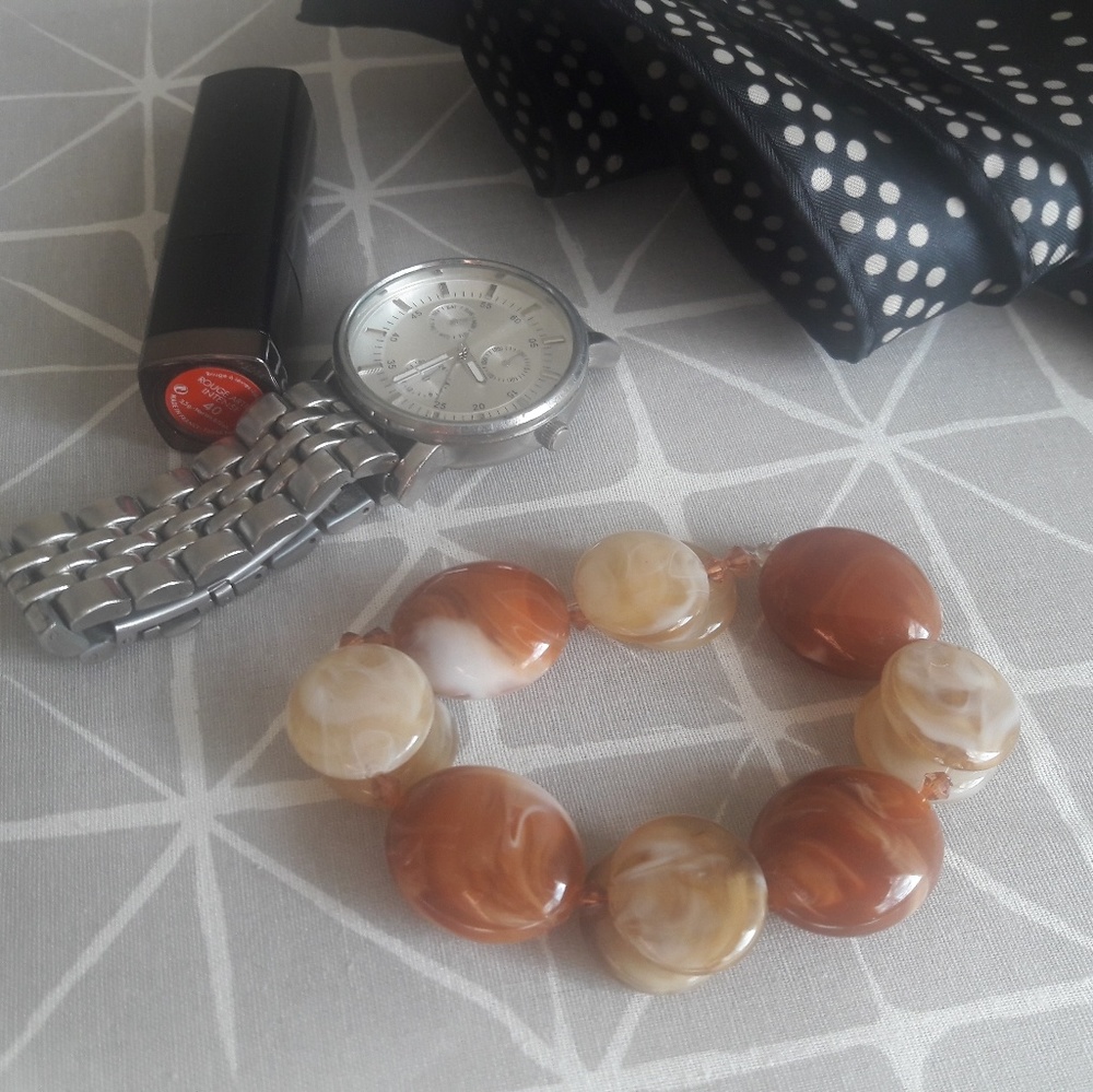 Doubled layered beaded bracelet