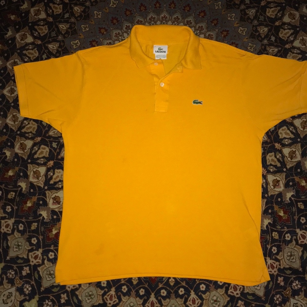 Orange Lacoste Men shirt